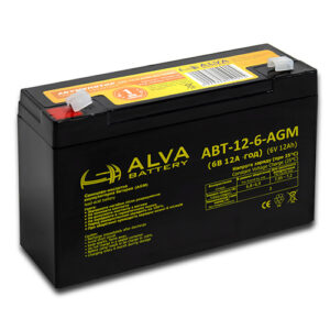 Акумулятор свинцевий AGM АВТ-12-6-AGM (6V12AH)