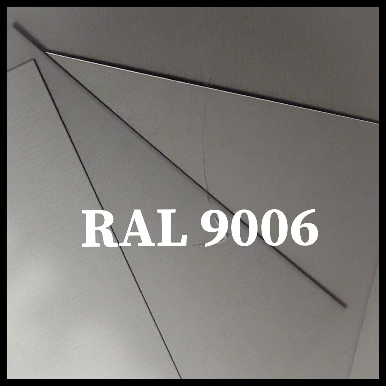 Гладкий лист PE — 0,45 мм  ⁇  "Miriad" ( Франція)  ⁇  RAL 9006 - Зображення 7