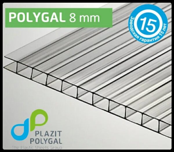 Стільниковий Полікарбонат 10 мм "Polygal Standart" (Бронзовый) - Зображення 4
