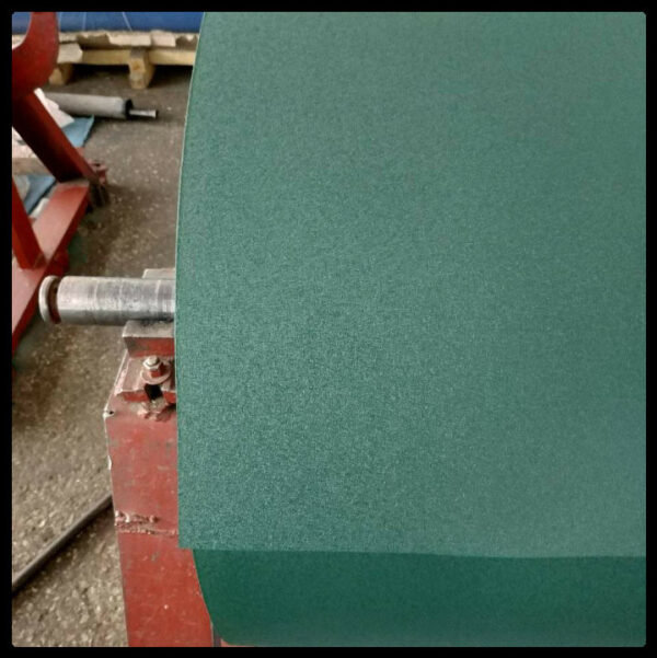 Гладкий лист POLYSTEEL — 0,45 мм / 1250 мм / PEMA / RAL 6005 темно-зелений - Зображення 5